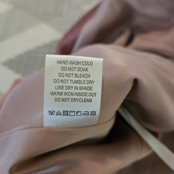 Lovers & Friends Park Top Womens XS Mauve Pink One Shoulder Ruffle Satin Cropped - Picture 5 of 11